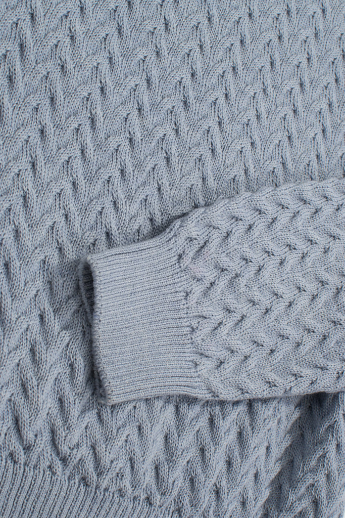 Cable Knit suéter mezcla de lana merino